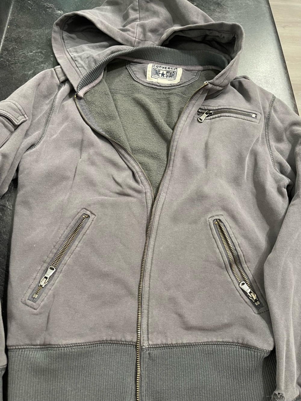 Converse One Star Gray Pullover Hoodie